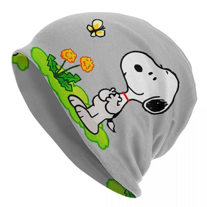 Custom The Peanuts Bonnet Hats Street Knitted Hat For Women Men Winter Warm S-Snoopys Skullies Beanies Caps