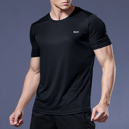 Juoksevat paidat jalkapallopaitot miesten Jersey Sportswear Mens-lenkkeily-t-paidat nopea kuiva puristusurheilu t-paita kuntosali