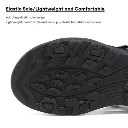 Men's Trendy Outdoor Casual Sandals Breathable Non Slip Sports Beach Water Shoes with EVA Comfortable Soft Sole