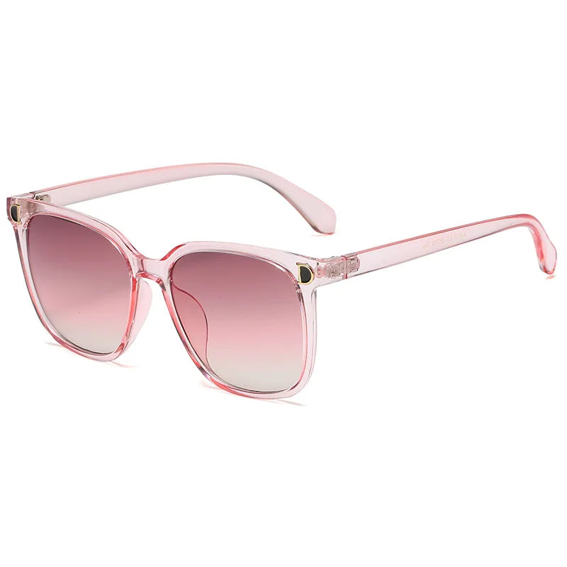 Muoti ylisuuret aurinkolasit naisen tuotemerkin suunnittelija Vintage Square Sun Glasses Naisten iso kehysgradientisävyt Oculos de Sol