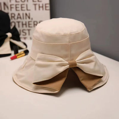 Ricygvm Sweet Bow Women Fisherman Cap Cotting Suur
