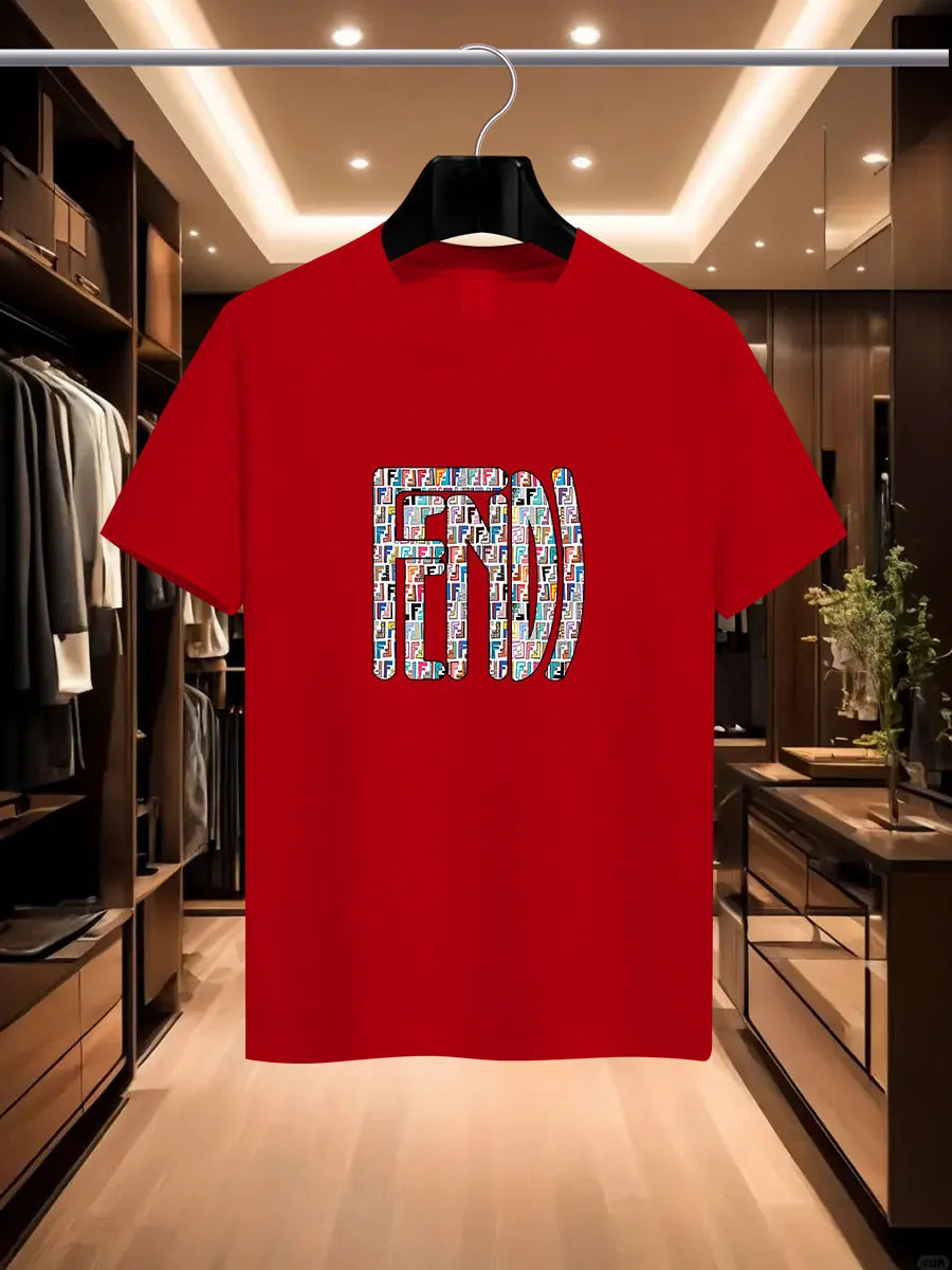 Camiseta impresa de la marca de la marca de FD International Fash International Fashion Fash International Fashion Fashion de Summer Men.