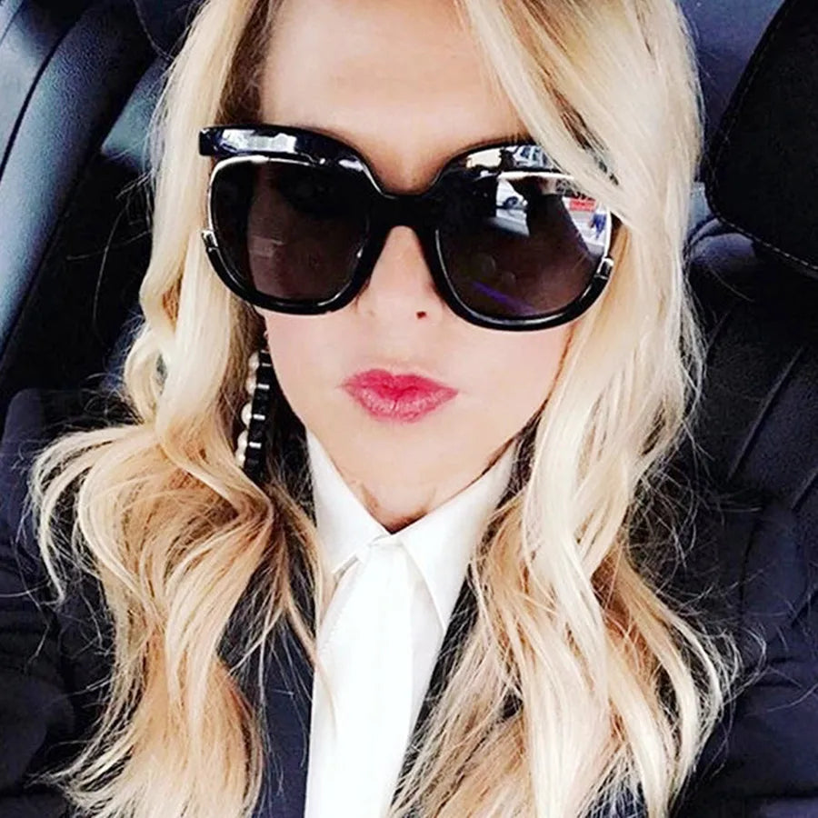 New Fashion Round Oversized Sunglasses For Women Men Retro Designer Ladies Sun Glasses Trending Product Shades UV400 Eyewea