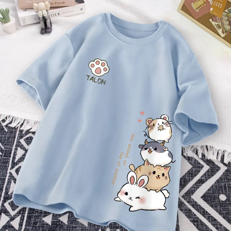 Japansk söt hamster stil söt tryck dagligen slit
