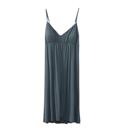 M-3XL Suspender de algodão feminino Nightdress sexy vestido de pijamas primavera para o verão de roupas de dormir para uso de plus size de tamanho adulto