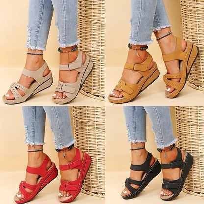 Sandale cu pană de vară pentru femei 2023 New Fashion Non Slip Beach Pantofii Femeie ușoară platformă casual Sandalias Mujer plus dimensiune
