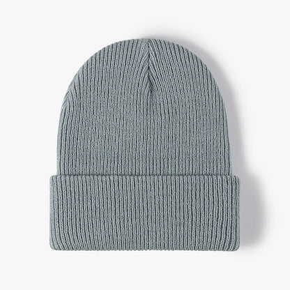 Brand Oohmy Knitted Hats for Men Women, Skullies Caps, Warmer Bonnet, Casual Cap, Monochromatic, Male and Female, Winter, 2024
