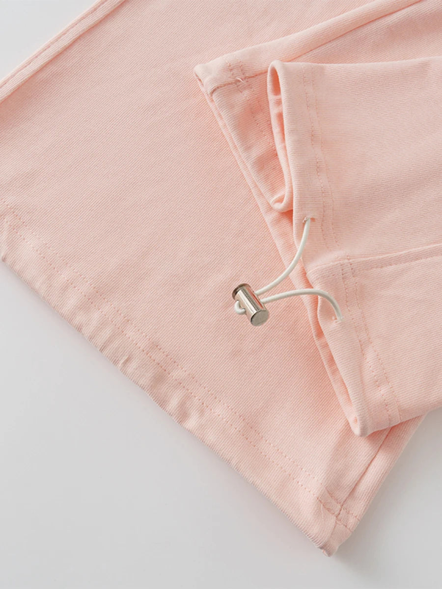 Buchstabe Stickerei Sweatpant 2 Stück Set Frauen Langarm Reißverschluss Kapuze -Sweatshirt Herbst Casual Draw String Terry Jogginghose Set Set
