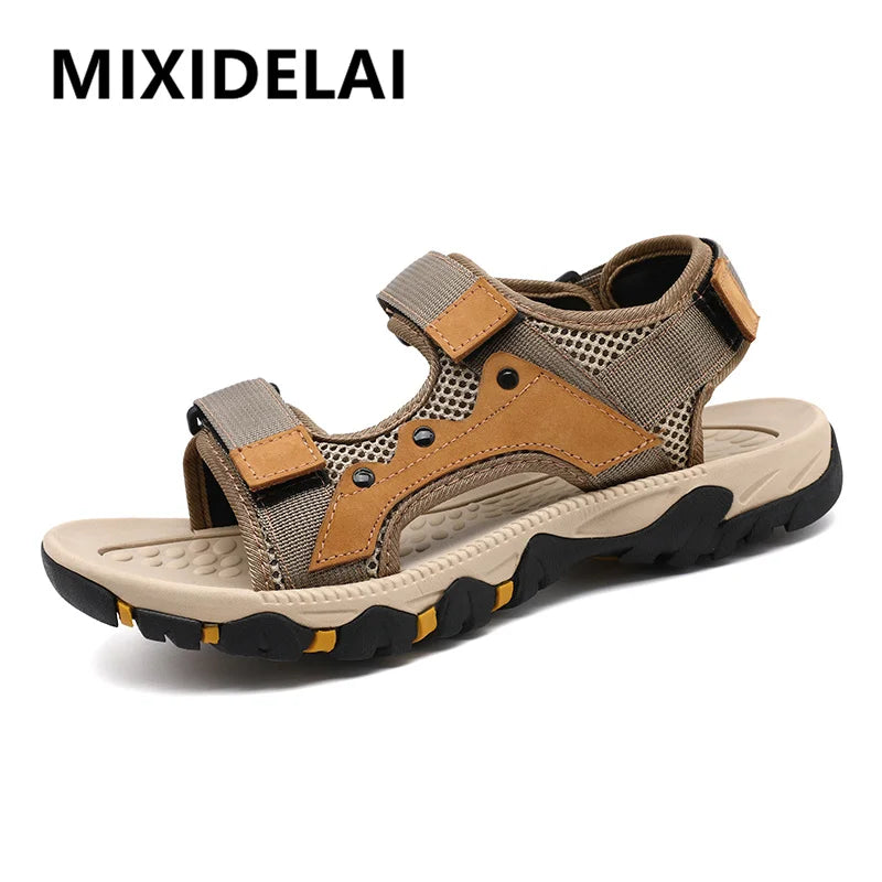 Men Sandals Summer Casual Shoes Beach Sandals Men Sandalias Hombre Outdoor Lightweight Roman Style Wading Sneakers Size 38-47