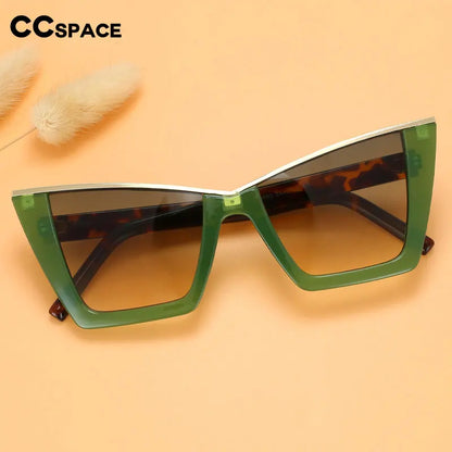 56211 Retro Square Cat Eye Sunglasses Women Popular Sun Glasses Ladies Black Eyeglasses Driver Goggles Uv400 Mirror