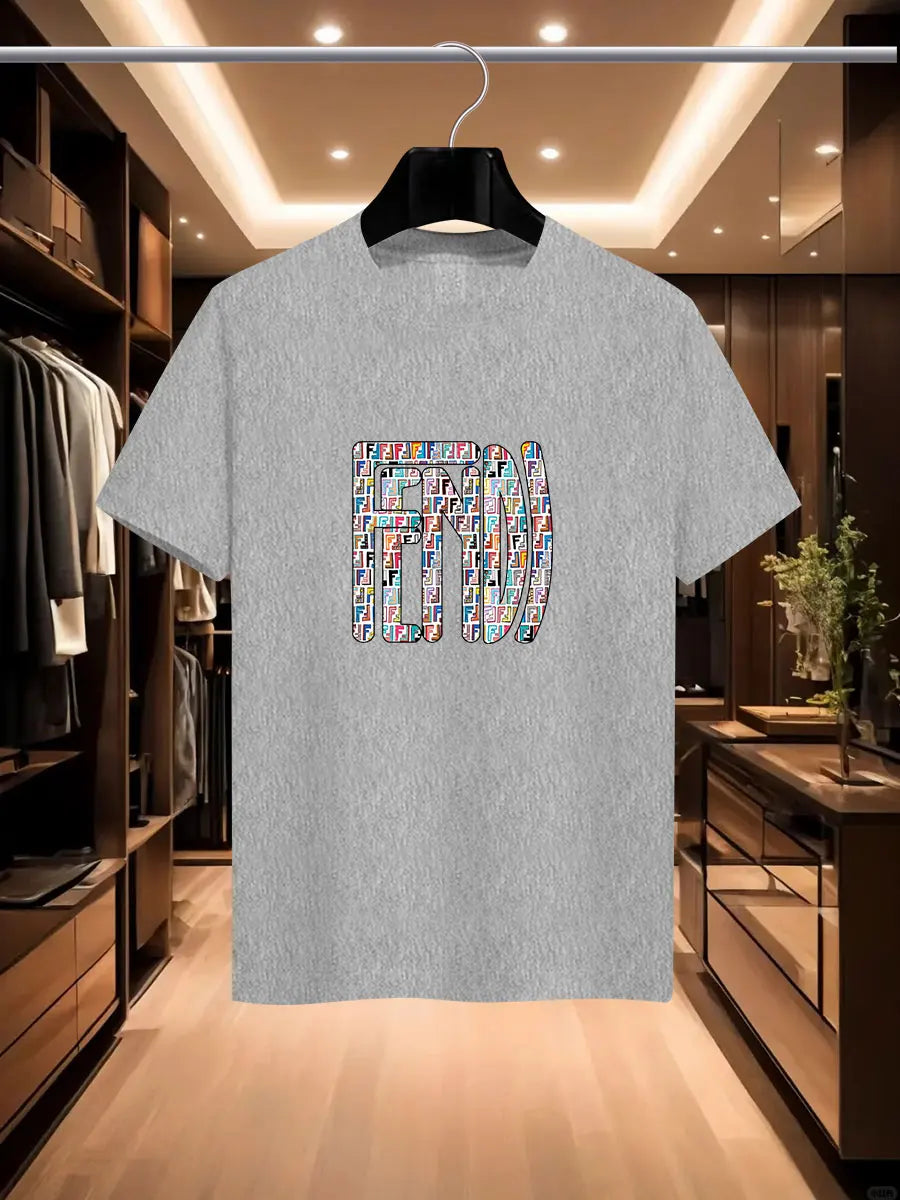 Camiseta impresa de la marca de la marca de FD International Fash International Fashion Fash International Fashion Fashion de Summer Men.