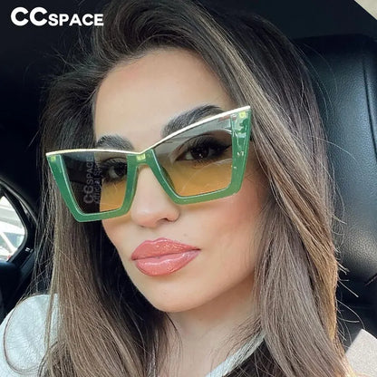 56211 Retro Square Cat Eye Sunglasses Women Popular Sun Glasses Ladies Black Eyeglasses Driver Goggles Uv400 Mirror
