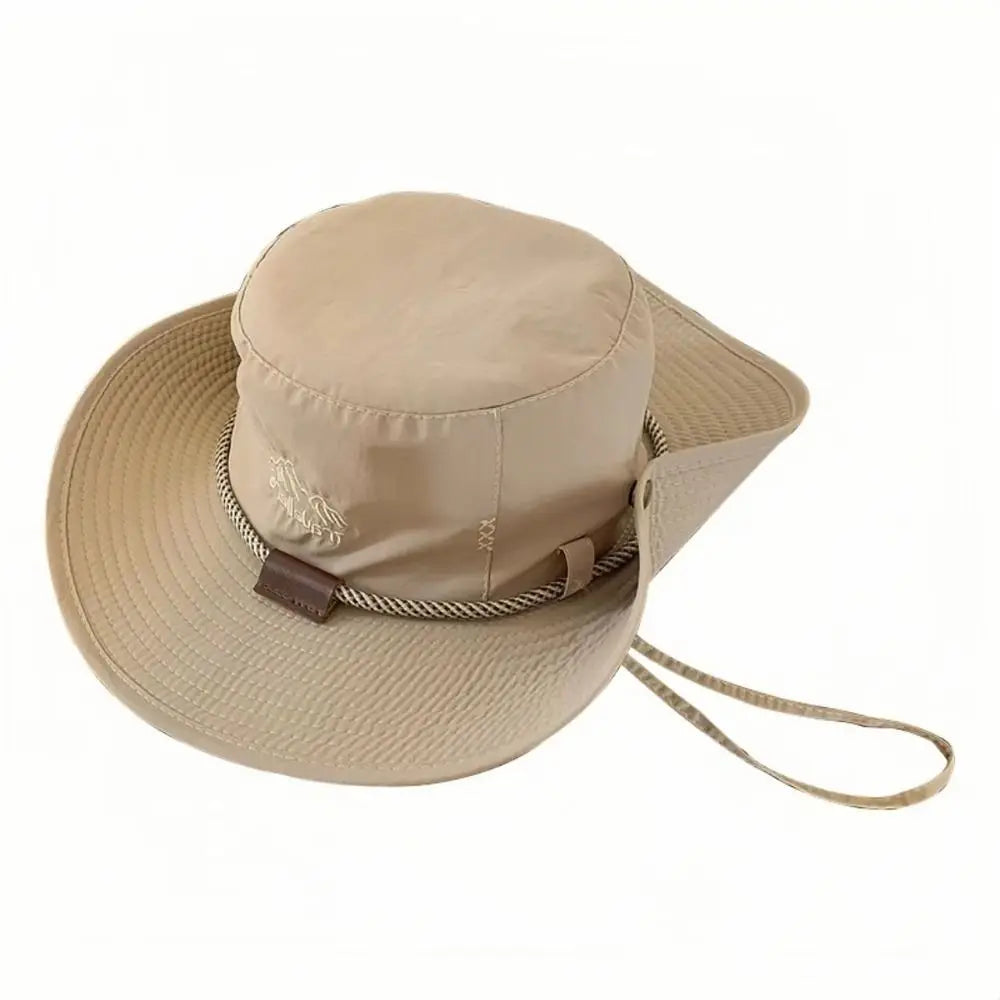 Summer Bucket Hat Men Women Sunscreen Fishing Hat Outdoor Breathable Fisherman Cap Hiking Climbing Camping Uv Protect Windproof