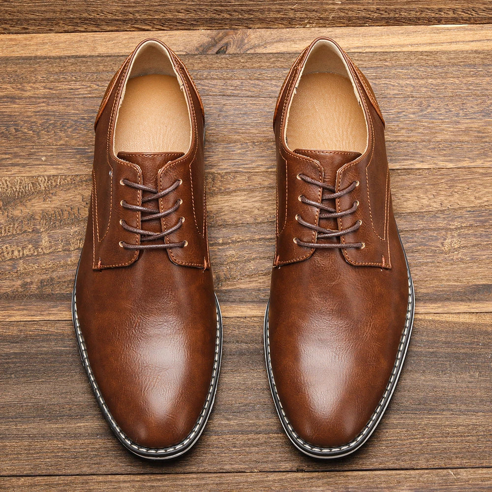 Cuero flofer hombres moda cómoda 2024 marcas casuales zapatos hombres