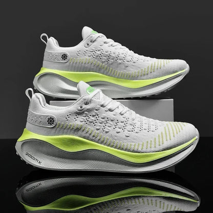 Zapatillas de tenis de comodidad de las zapatillas de malla. 2024 hombres corriendo el entrenamiento deportivo de la placa de carbono zapatillas unisex