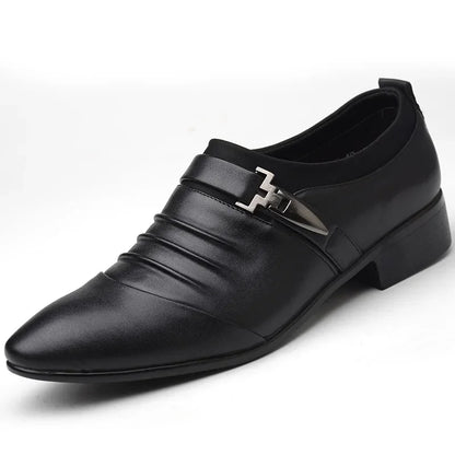 Cotton Leather Shoes Men Formal Dress Shoes Luxury Business Oxford Male Office Wedding Dress Shoes for Men Winter New 2023