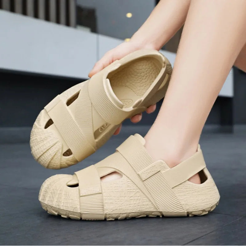 Baotou Sandals for Men Eva Slippers Outdoor Fashion Garden Sandals 2025 New Summer Water Shoes Man Designer Personalized Sandals