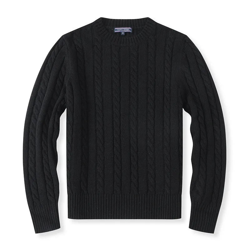 Runde Nackenpullover modische Jacke Top Stricker Sweater lässig Pullover Männer Kleidung 2025 Herbst/Winter Sport Jugend 6 Stil