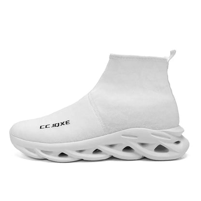 Hot Selling Cheap Black Men's Running Shoes Breathable Comfort Running Sneakers Light Slip-on Socks Shoes For Man Large Size 47