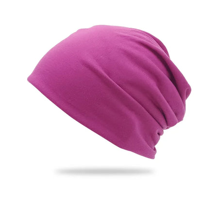 Cotton Slouchy Beanie Hip-Hop Soft Lightweight Running Beanie Adult Dwarf Hat Chemo Cap for Men Women Hip-Hop Sleep Cap Stretchy