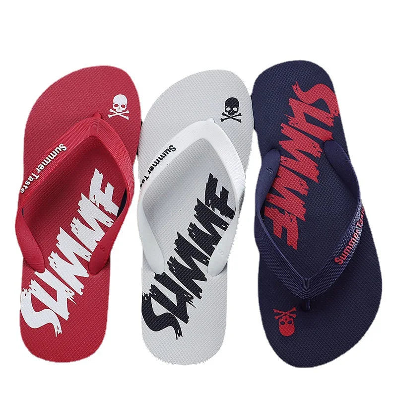 كلاسيك رجل Flip Flops Summer Summer Slims Slides Slippers Slippers Boys Beach Flats Fery Leisure Standals Chanclas de Hombre