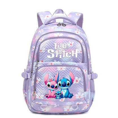 Lilo Stitch Waterproof Large Capacity Backpack for Women Girls Daypack Lightweight Schoolbag Casual Travel Knapsack