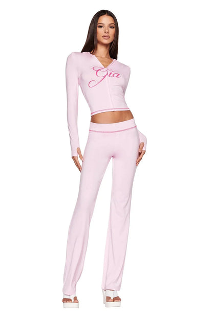 Ich bin GIA High Taisted Casual Hohosers Anzug mit Cardigan Summer Anzug elegantes Gelegenheitsdruck Kapuzenkürzel-Top-Frauen-Trailsuit Set