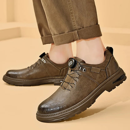 Spring Men skórzane buty luksusowe marka miękkie trampki oddychające mokasyny męskie buty do jazdy samochodem biznesem Oxfords