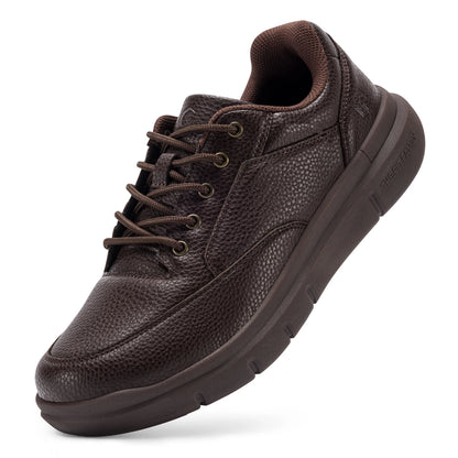 Fitville Wide Version Men's Leather Shoes Walking Shoes Oxford Shoes For Formal Business Shoe Comfortable All Day Wear