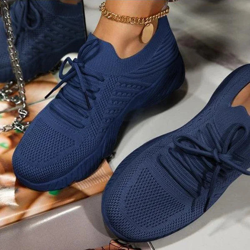 Ženske mreža dihajoča priložnostna superge čipkaste vulkanizirane čevlje ženske platforme superge ženske čevlje plus size Zapatos de mujer
