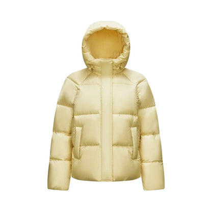 Semir Down Jacket Women Solid Color Loose Versatile 2024 Winter New Three-Proof Hooded Puffer Coat Down Jacket