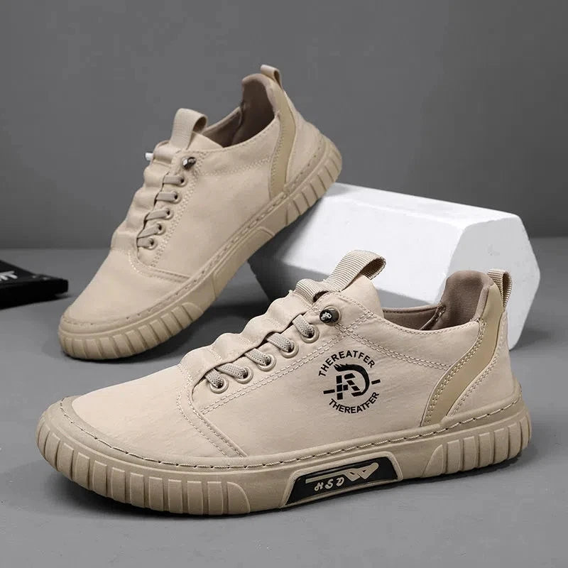 2025 Men Black Casual Shoes Spring Summer Fashion Flat Skateboard Canvas Shoes Youth New Design Loafers Sneaker Large Size 44