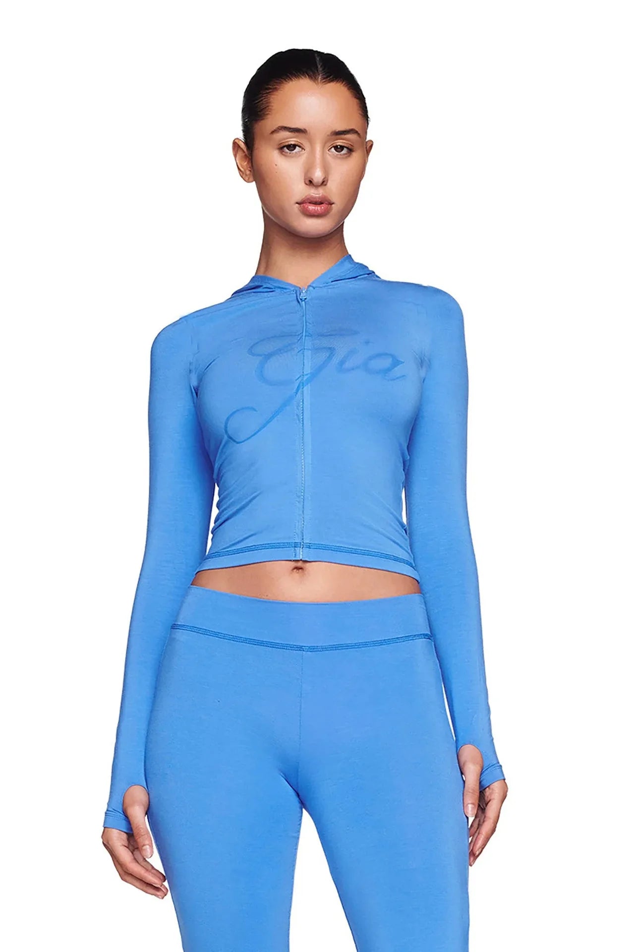 Ich bin GIA High Taisted Casual Hohosers Anzug mit Cardigan Summer Anzug elegantes Gelegenheitsdruck Kapuzenkürzel-Top-Frauen-Trailsuit Set