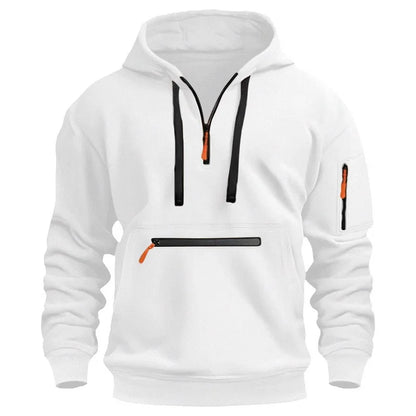 2025 Nýr fjölvasa rennilás fleece hettukyrning fyrir karla og konur plús stærð laus pullover tísku peysur toppur s-xxxl