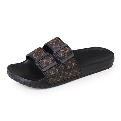 Moški pristni usnjeni sandali udobni moški sandal hišni copatci moški poletni čevlji prodajajo pristne moške spodrsljaje flip flop diapozitive