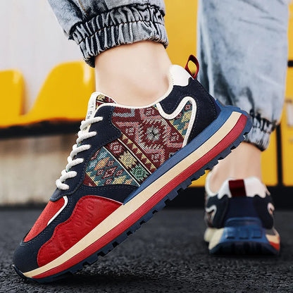 New large size men's shoes Fashion casual sports shoes men's platform sneakers Breathable mesh running shoes men loafers