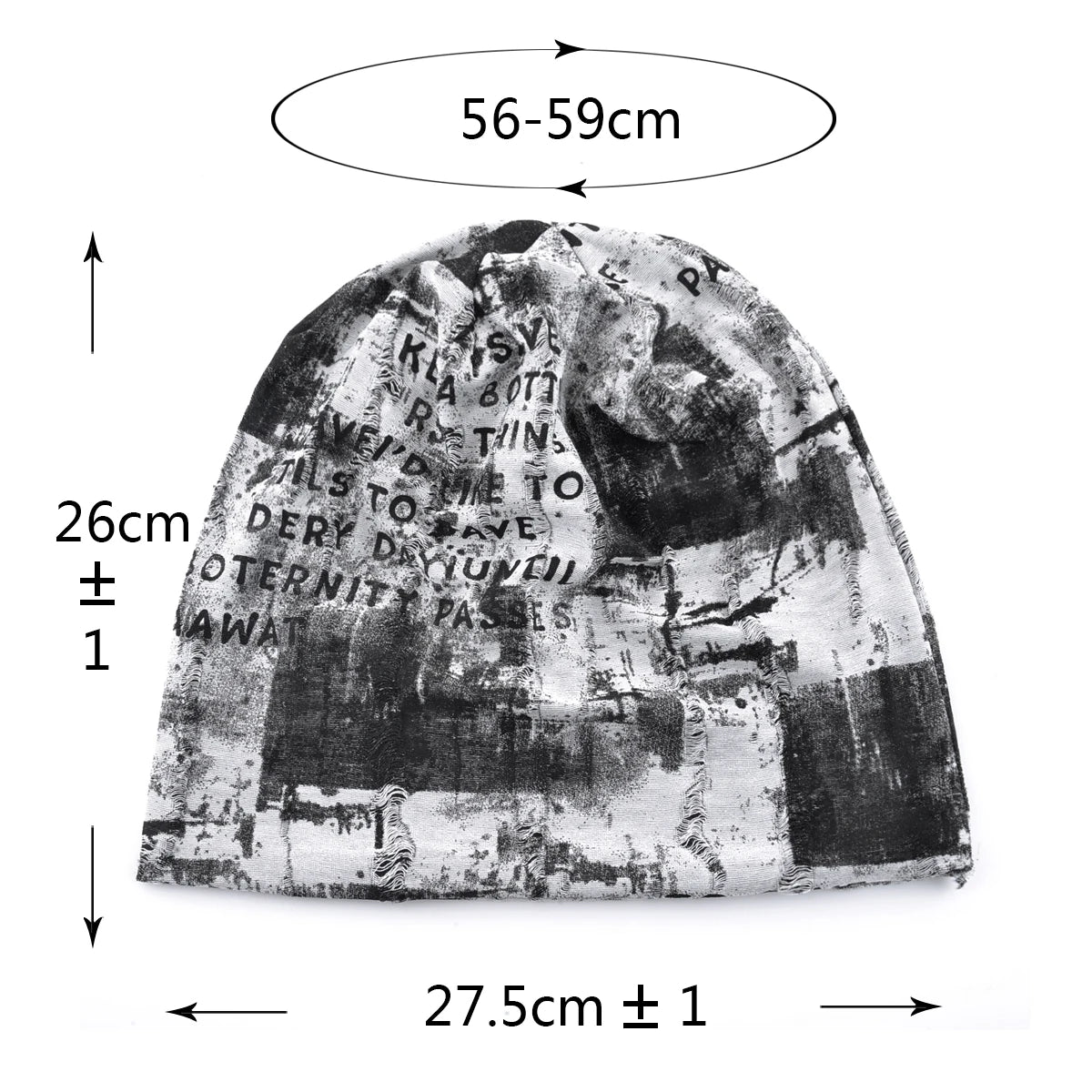 Tie-dye Beanie Hats For Women Men Vintage Distressed Cracked Design Streentwear Unisex Headwear For Spring Summer