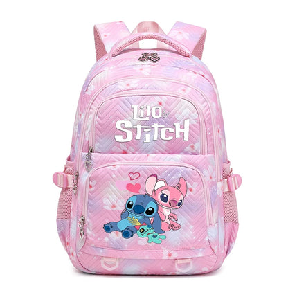 Lilo Stitch Waterproof Large Capacity Backpack for Women Girls Daypack Lightweight Schoolbag Casual Travel Knapsack