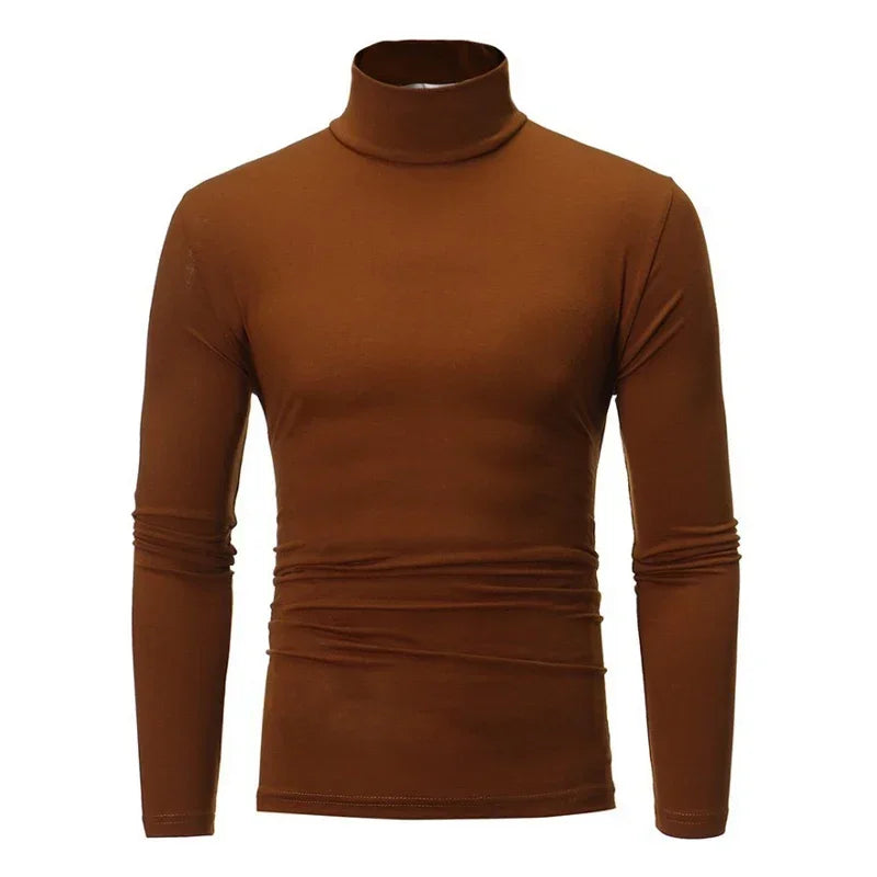 Frühling dünne Männer Rollkragenpullover schwarze Pullover Kleidung für Männer Baumwolle Harajuku gestrickt