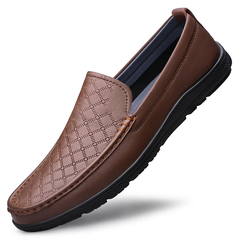 Wysokiej jakości wygodne nowa nowa warstwa na strzępy Business Casual skórzane buty modne mężczyźni oddychający miękki boks