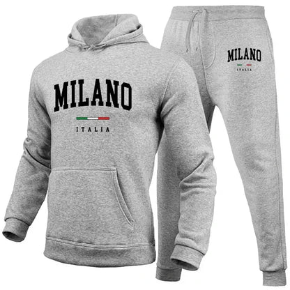 Muška luksuzna kapuljača Set Milano Print Twichirt Tweatpant za muške kapuljače vrhovi jogginging hlače odijelo casual tracksuit u ulici