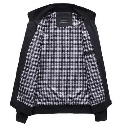 Spring and Autumn Men's Coat Fashion Trend Casual Jacket Large Loose Cardigan Middle aged Dad's Fashion Baseball Jacket