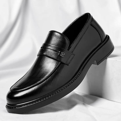 Buty męskie Wysokiej jakości moda męskie buty biznesowe włoskie ręcznie robione buty oryginalne skórzane mokasyny ślizganie się