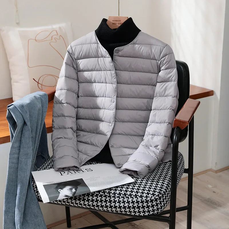 Plus size 2023 Nuova autunno inverno da donna calda Duck White Down Slim Down Slim Down Female Fashion Ultra leggero Paintoni da palla confezionabile