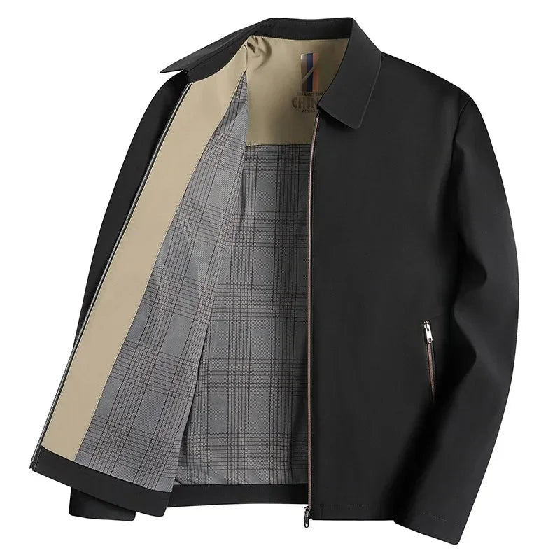 2024 New Men's Jacket Male Suit Coat High Quality Men Clothing Outwear Casual Jacket Spring Autumn Solid Color Business