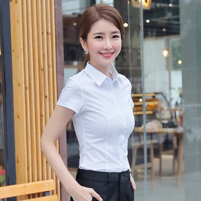 Camicie da donna camicette da donna camicia bianca camicetta a maniche lunghe top da femmina di camicette di base 2023 abiti da donna elegante moda