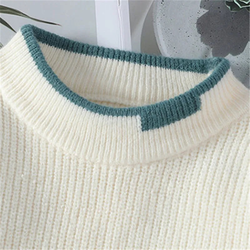 Masque en tricot en tricot en tricot Patchwork Patchwork Tricote Trifting Pulls Men Automne Hiver Daily Casual Warm Pullaters Prilleurs