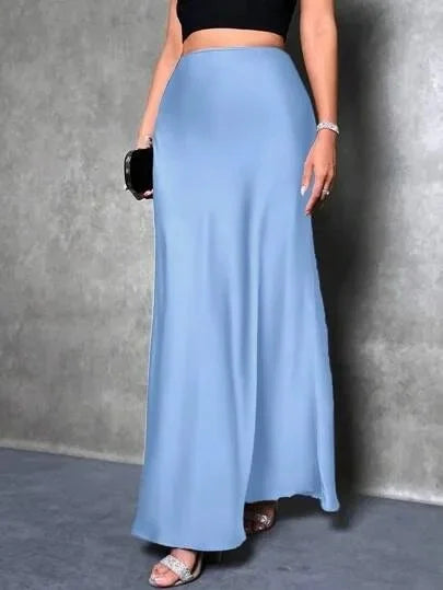 Nuevo estilo de moda europea y americana Velvet A- Falda de línea Línea Vestido largo para mujeres Otoño Invierno 2023 Diseño simple