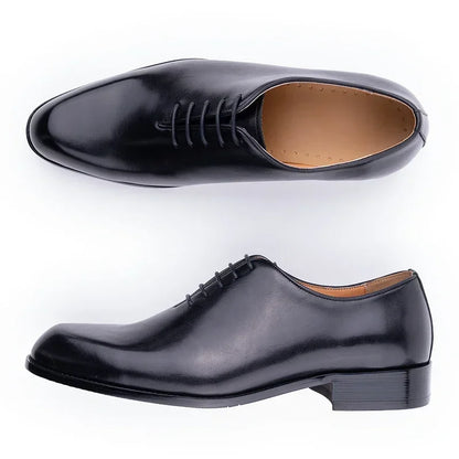 NYE MENNERS LÆRSKO Håndlaget høykvalitets uformell Oxford Business Work Shoes Black Coffee Lace-Up komfortabel mann sko