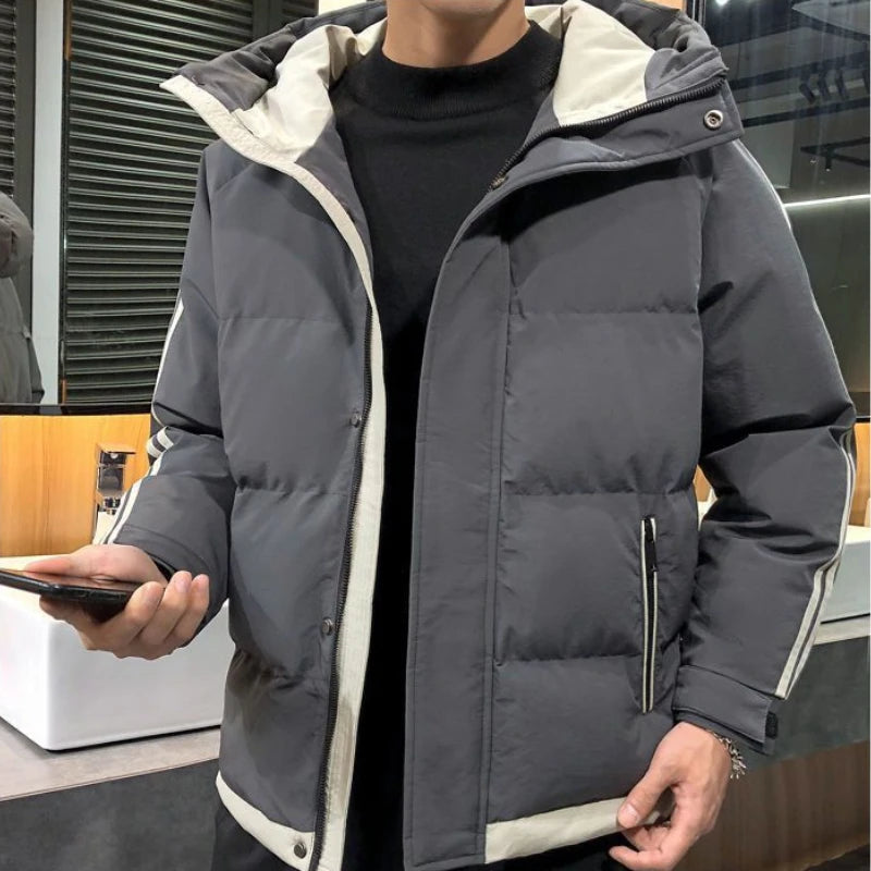 Thick Warm Winter Down Coat for Men Luxury Designer Casual On Offer Stylish Hoodie Jacket Man Cheap Sale Joker Fast Delvery Cold